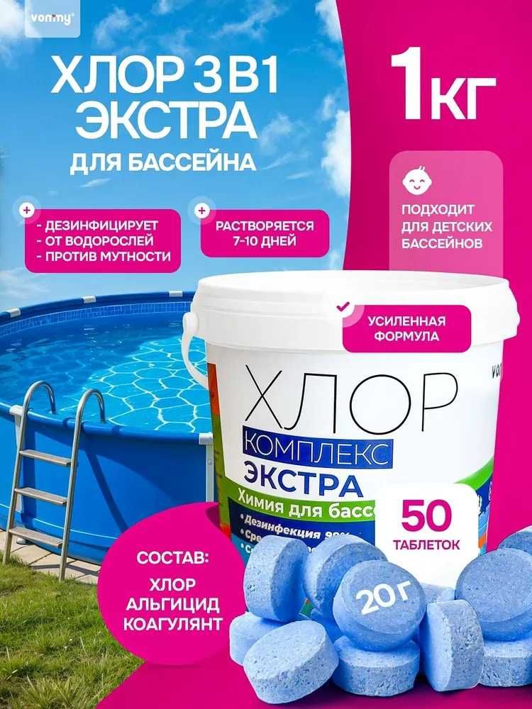 Химия для бассейна против водорослей и зелени. Средство уход бассейном