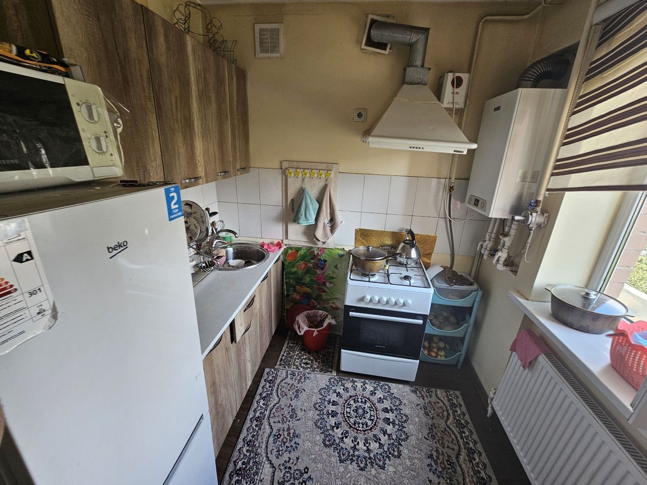 .Новостройка 3хона 2чи этаж АРЗОН 63.5$ Сергели 5А мебель техника кола