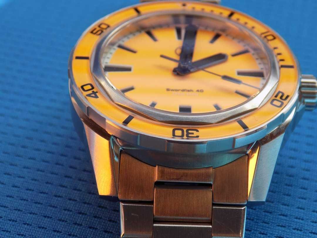 Часовник Zelos Swordfish 40mm, SS "Ember Orange"