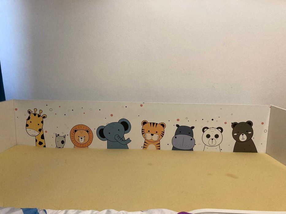 Pat copii 160x80 cu animalute