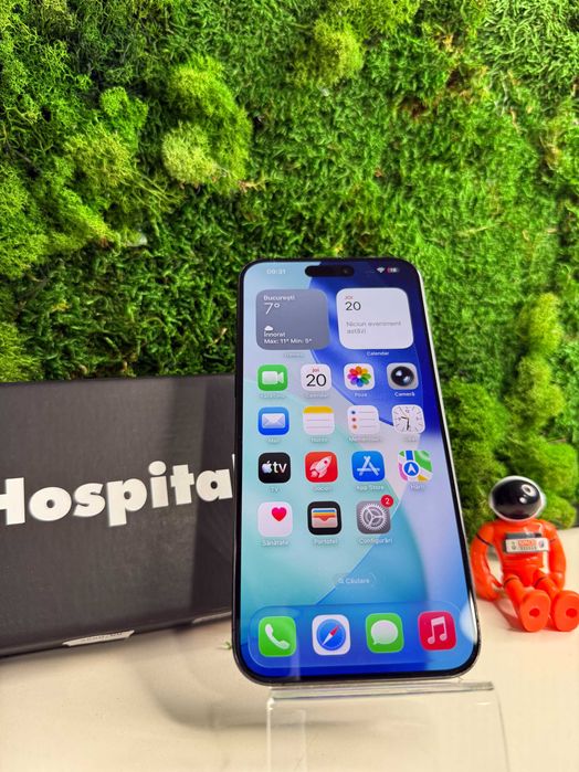 iPhone 15 Pro Max Black Titanium Negru 87% Baterie #7025