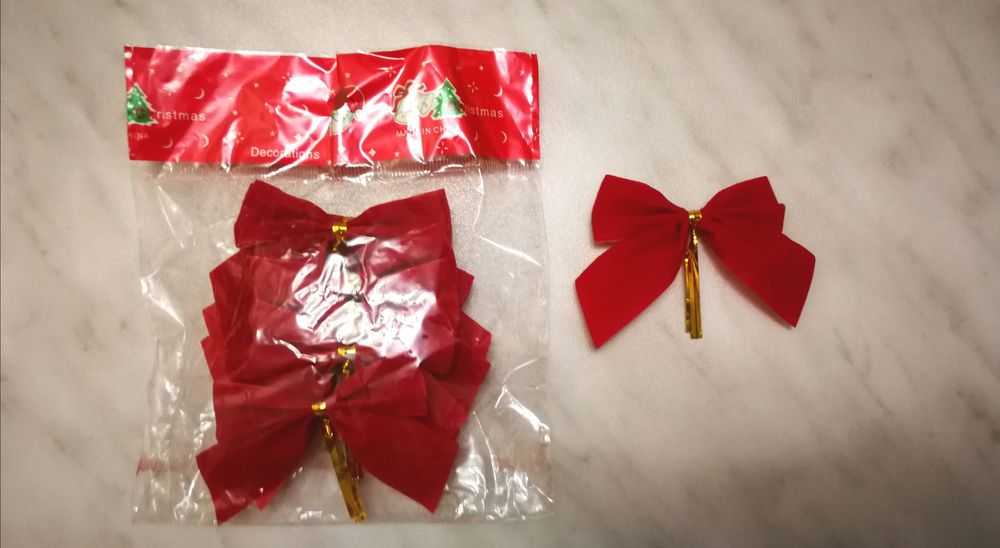 Бантики на елку, новогоднее украшение