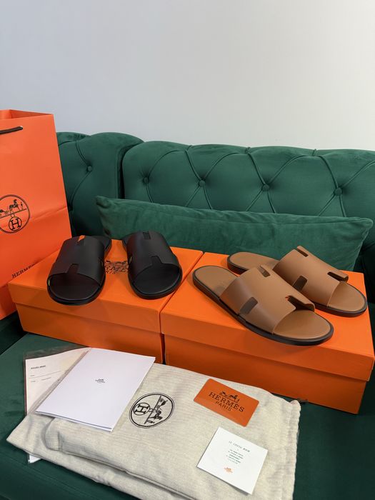 Papuci sandale Hermes piele naturala 100% Full Box colectie noua