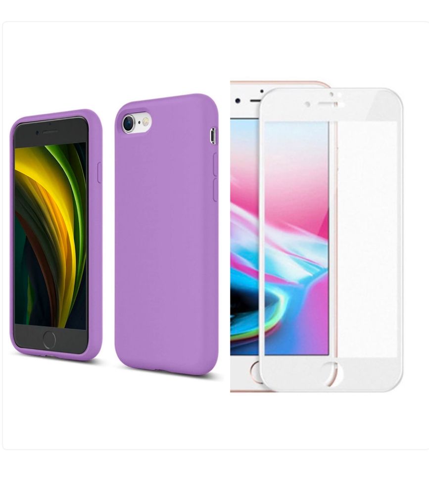 Iphone 7/8 Plus SE 16E Husa Catifea Infinity Touch + Folie Sticla 99H