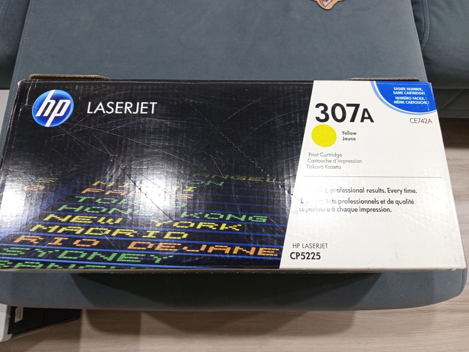 Картридж жёлтый  HP 307a
