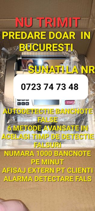 Masina numarat bani aparat numarat lei valute bonuri NOUA SIGILATA