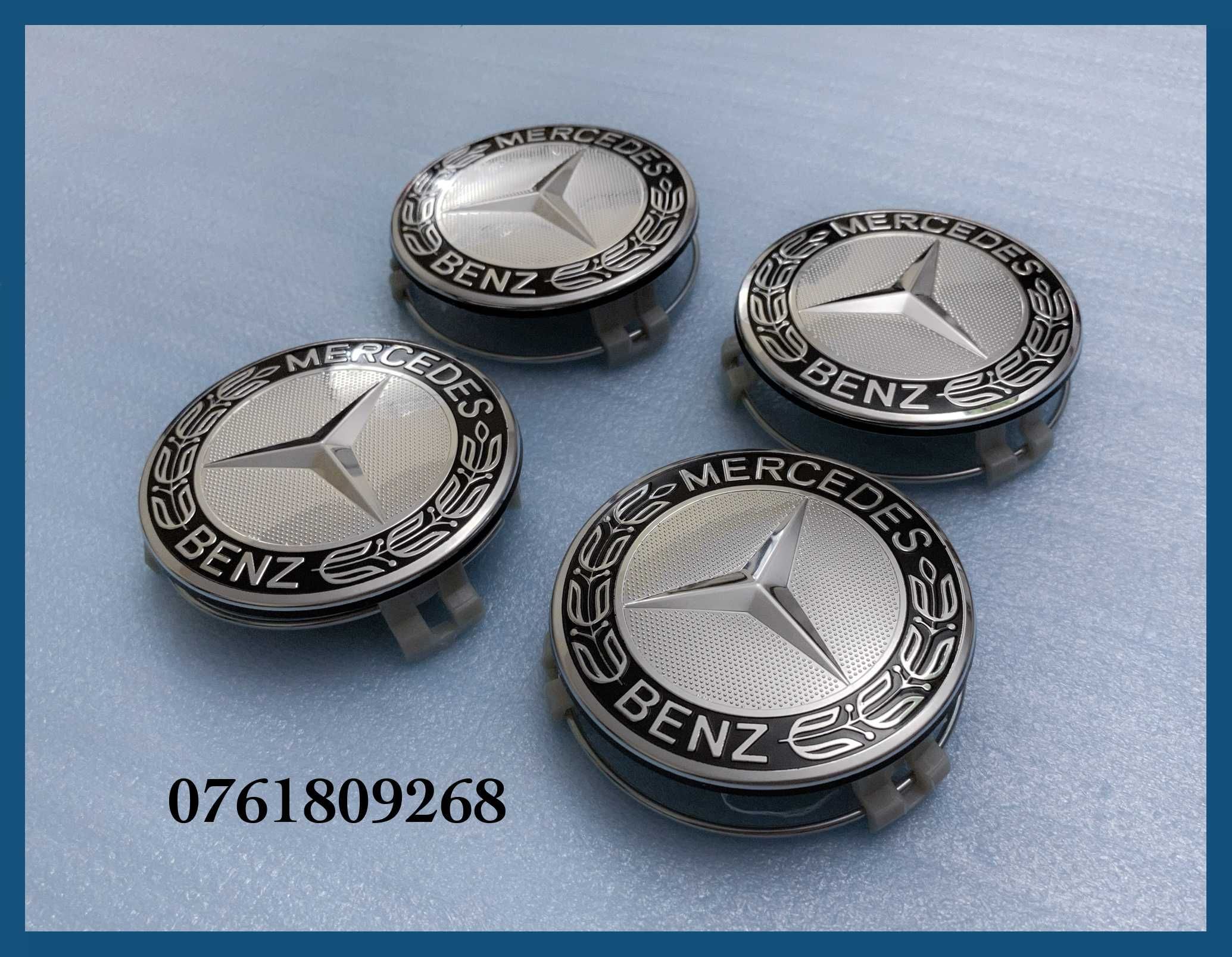 Set 4 capace 75mm jante aliaj Mercedes Benz