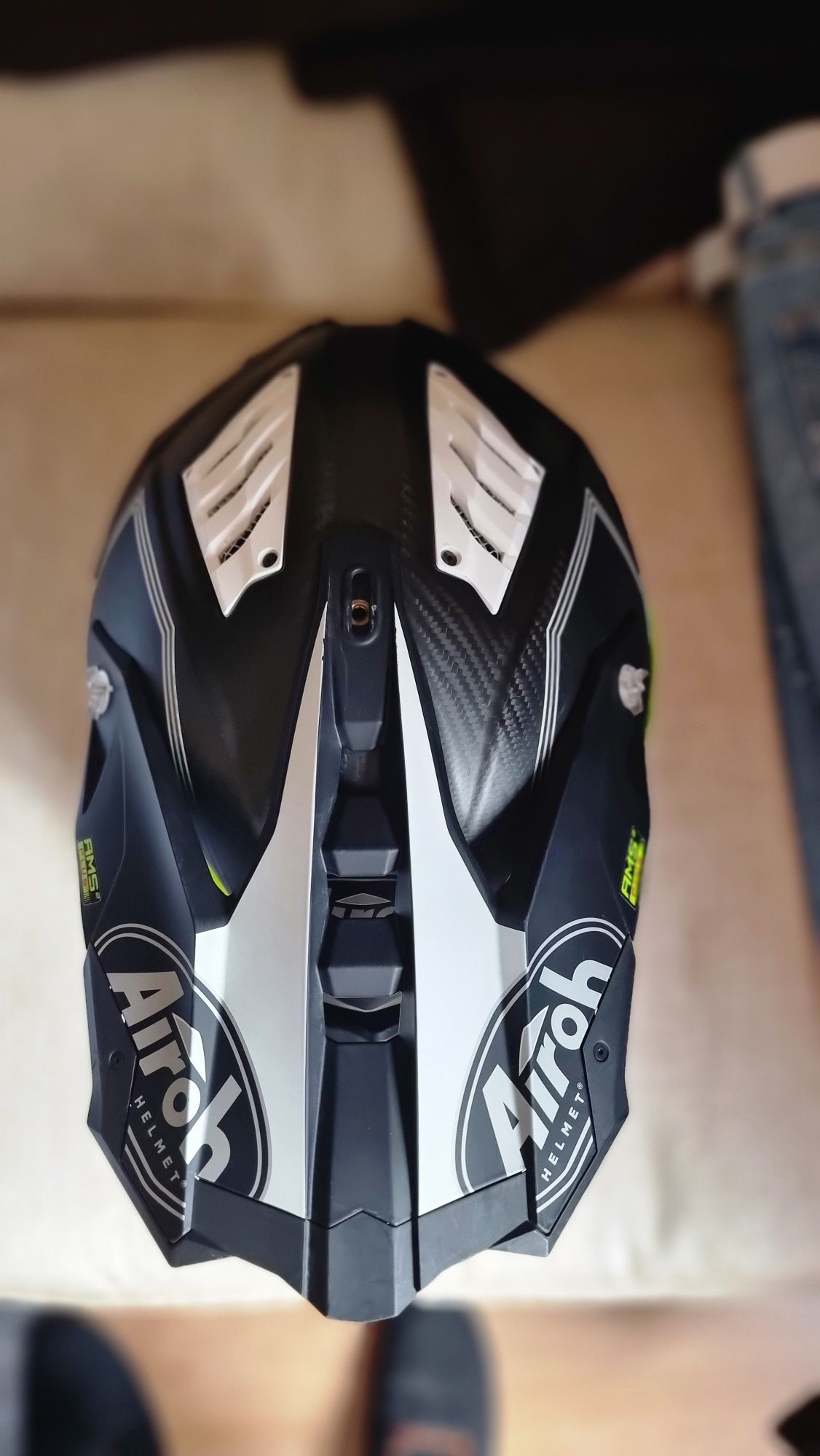 Casca Airoh aviator 3 primal yellow matt  L(Leatt, Scott, Alpinestars)