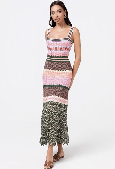 Рокли плетиво бяла къса и дълга многоцветна