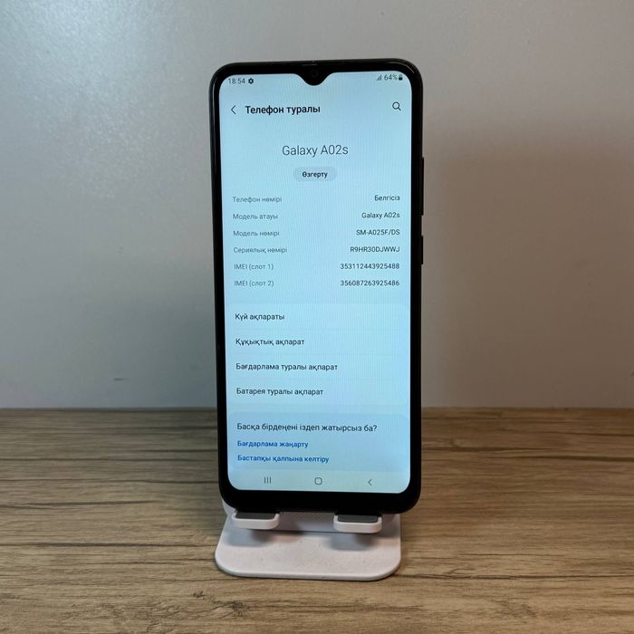 Samsung A02s sotiladi dastavka bor