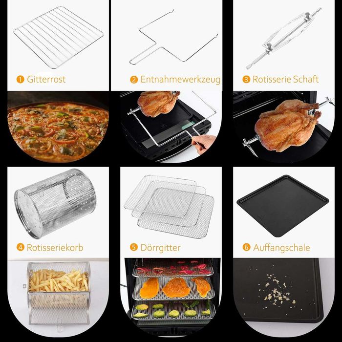 Фритюрник с горещ въздух Фурна Air fryer ЕЪР ФРАЙЪР Ultratec 12 литра