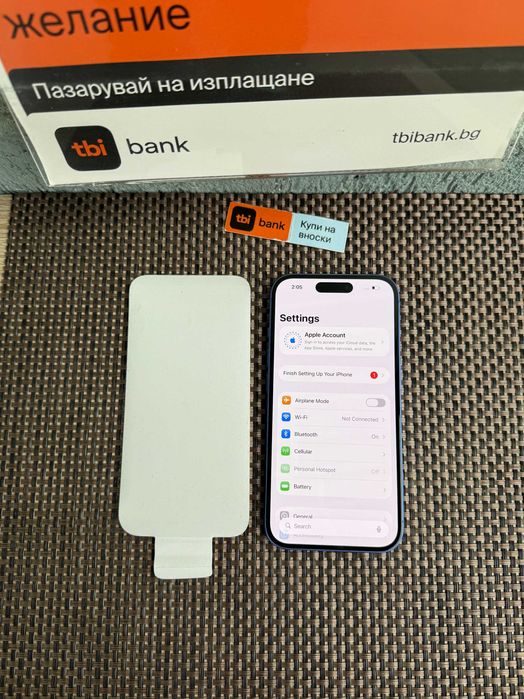 100% Battery! 256GB! iPhone 16 Лизинг от 50лв/м Ultramarine ГАРАНЦИЯ