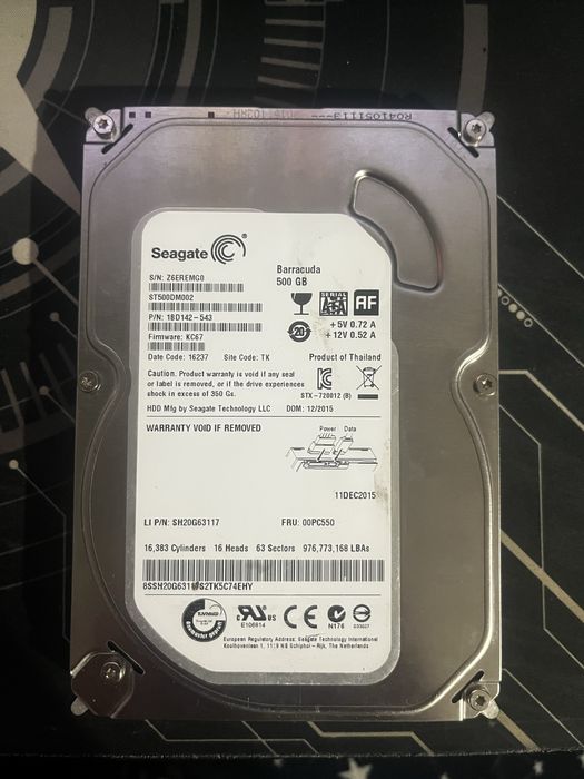 Seagate Barracuda 500GB