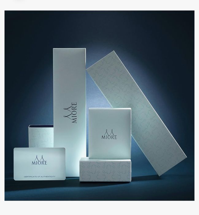 Cercei din aur alb cu diamant Miore