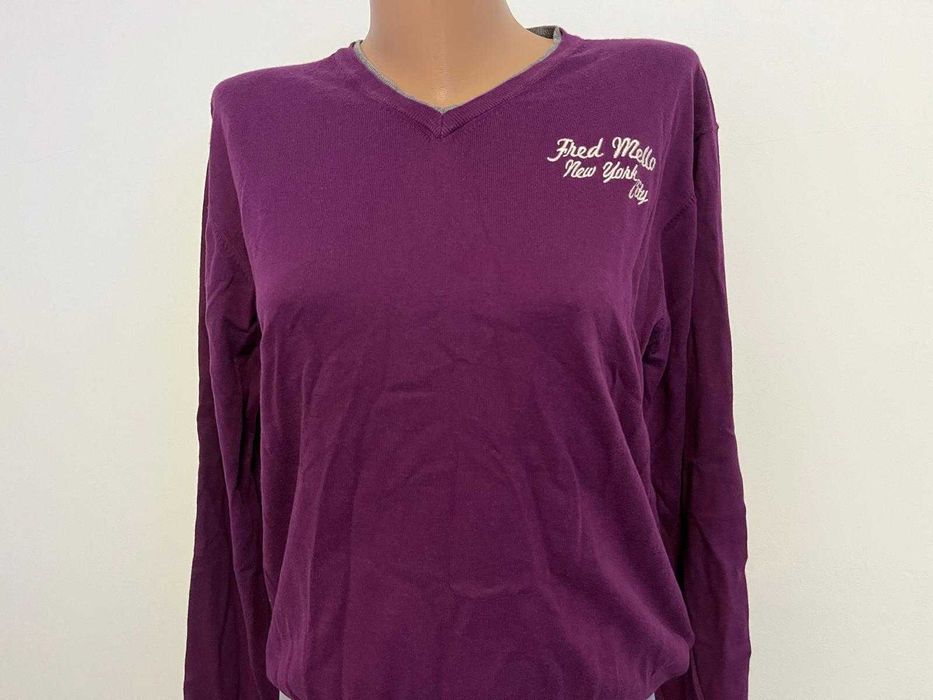 Pulover Fred Mello, mărimea M, bumbac și cașmir