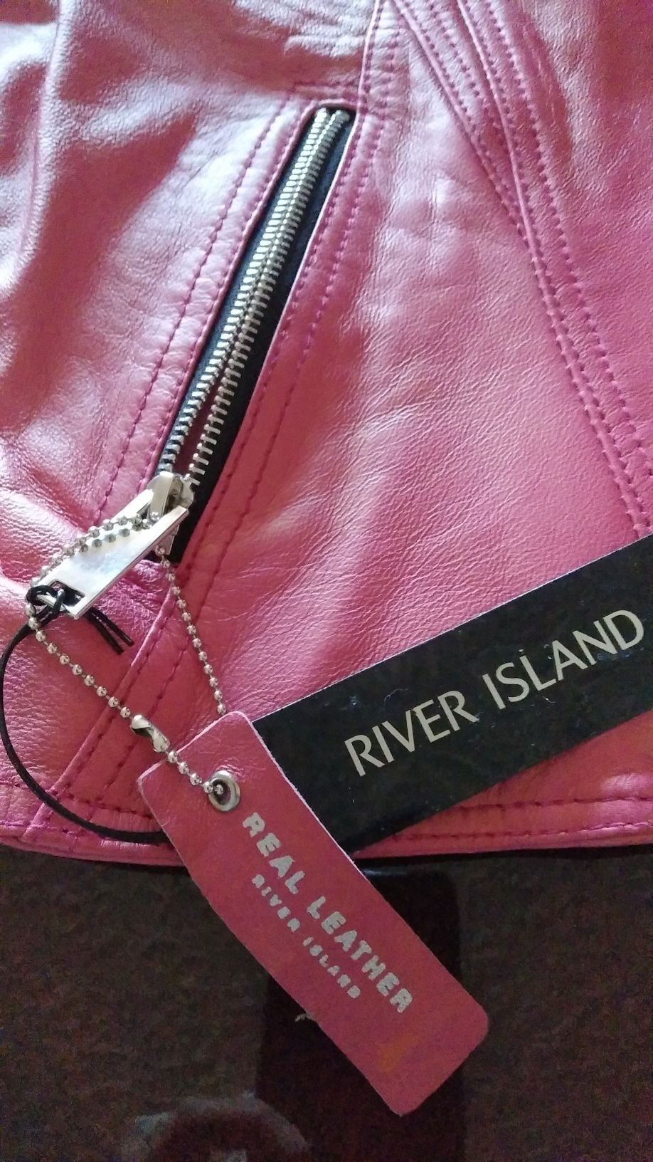 Кожаная куртка косуха.Новая. Англия"River Island"