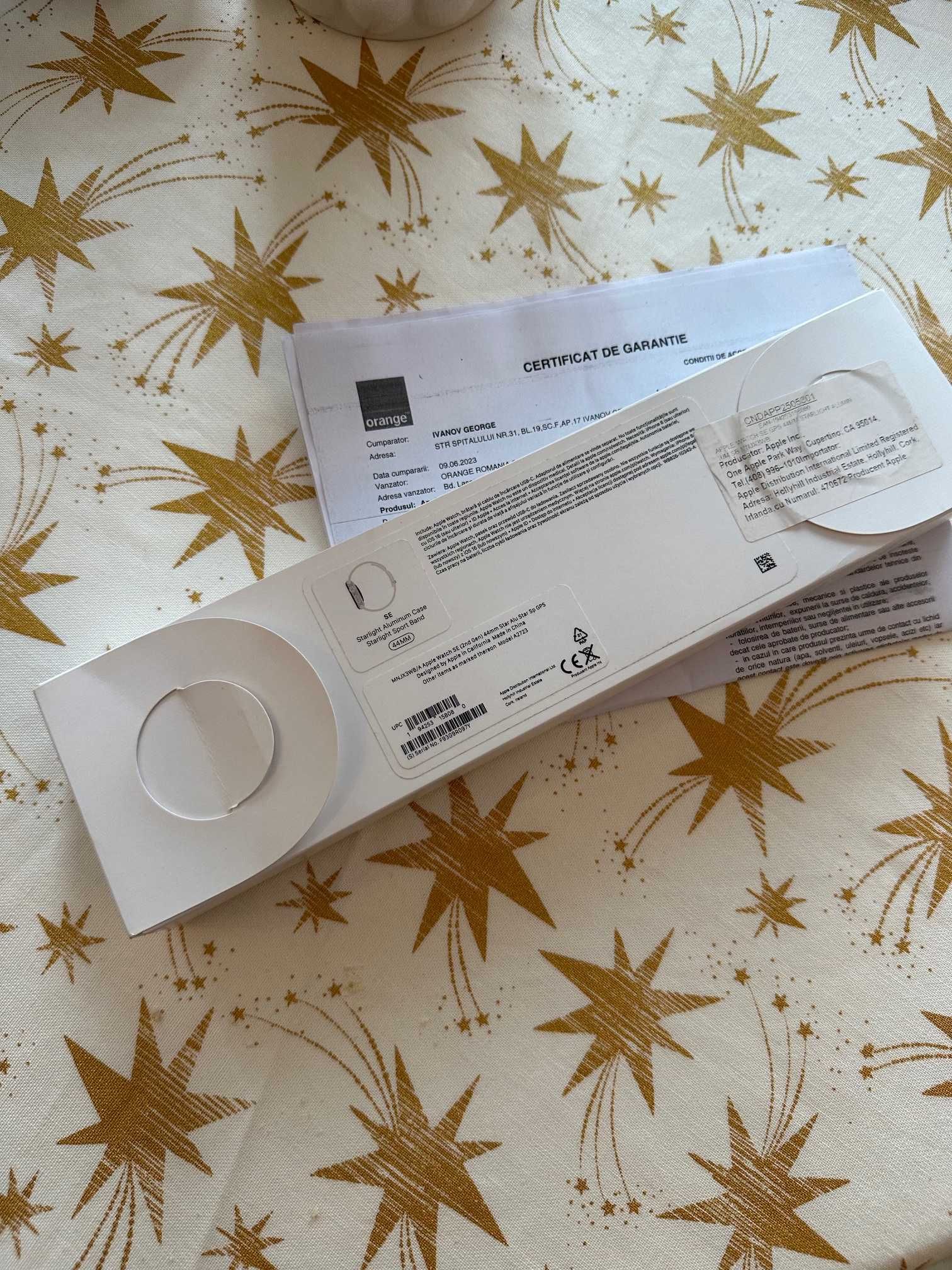 Ceas APPLE Watch SE 2 GPS, 44mm Silver Sigilat  + Garantie