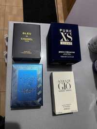 Blue de chanel/ pure xs/ versace eros/ aqua di gio