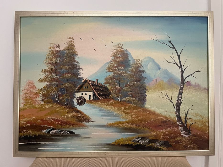 Tablou pictat pe pânza in ulei , 130