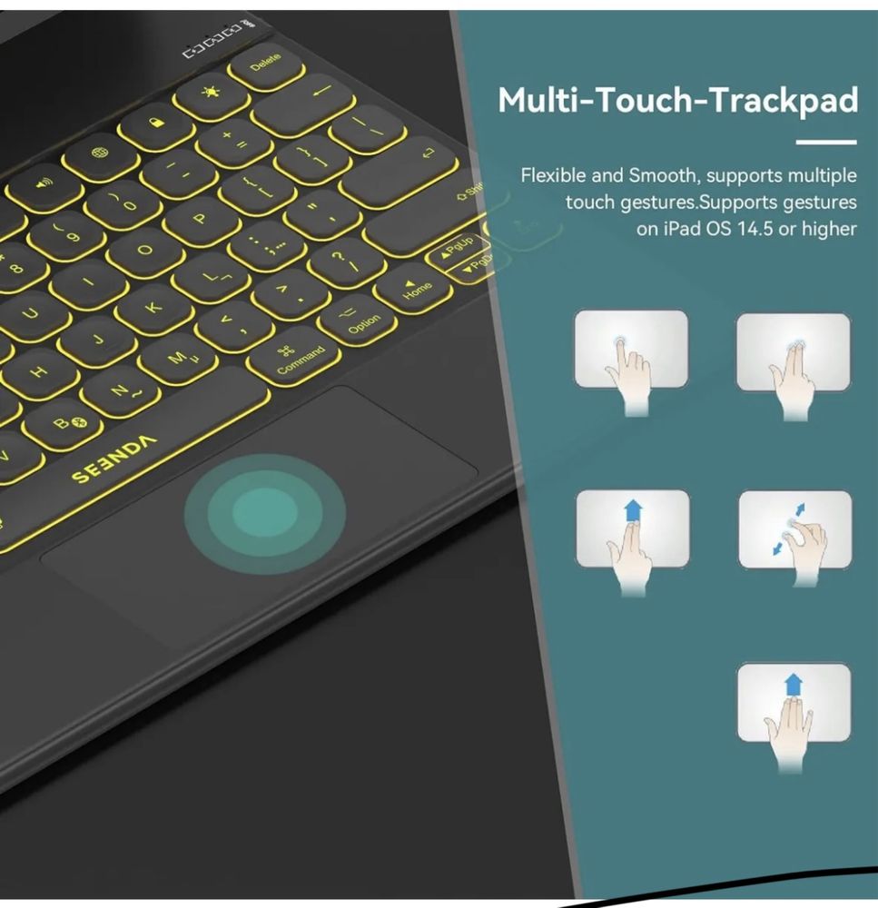 Keyboard case iPad pro 12.9 /клавиатура-гръб/