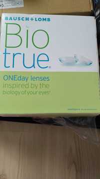 Lentile de contact cu dioptrie -3,25 Biotrue ONEday, 90buc/cutie