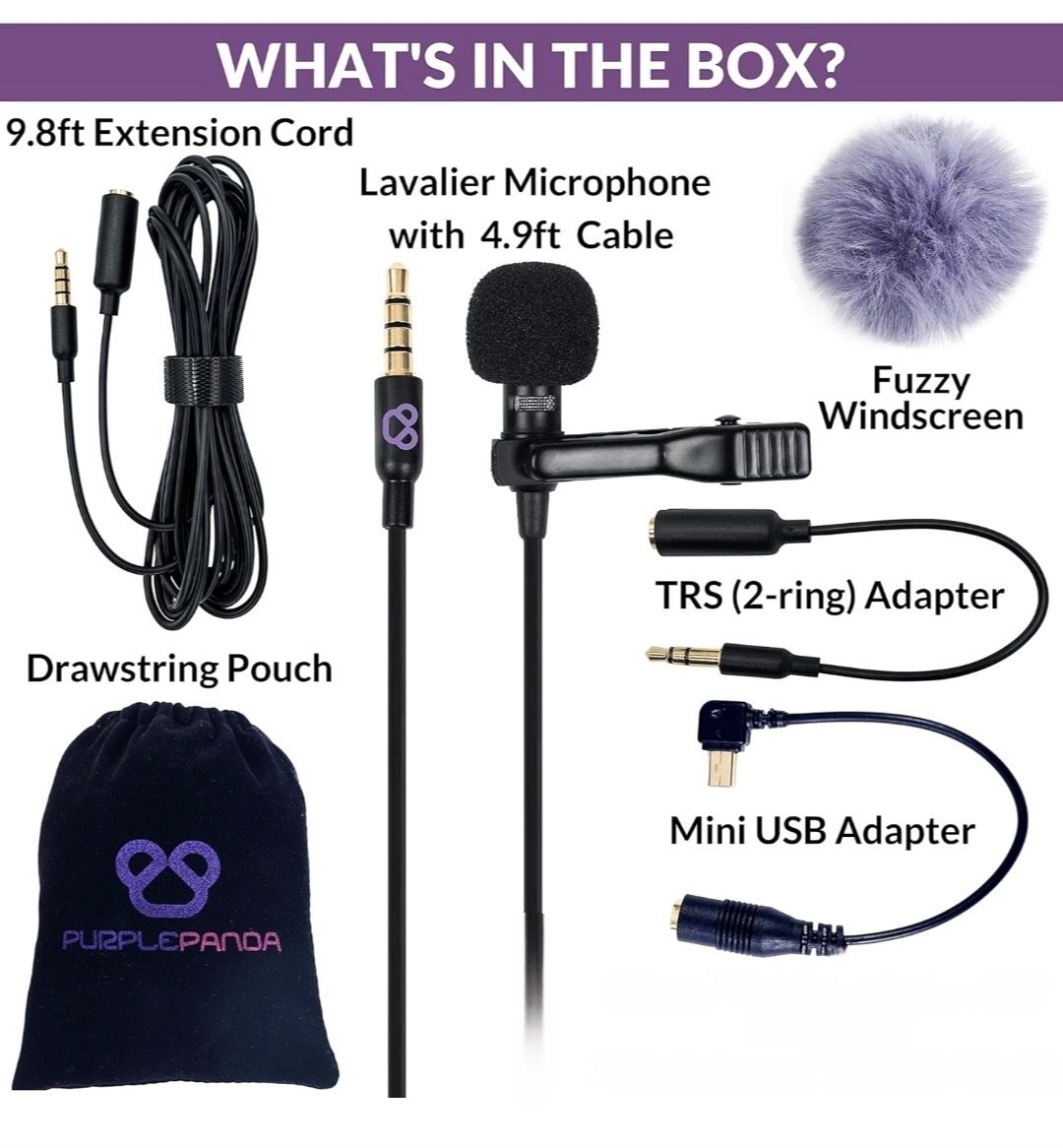 Микрофон Purple Panda Lapel Mic Kit