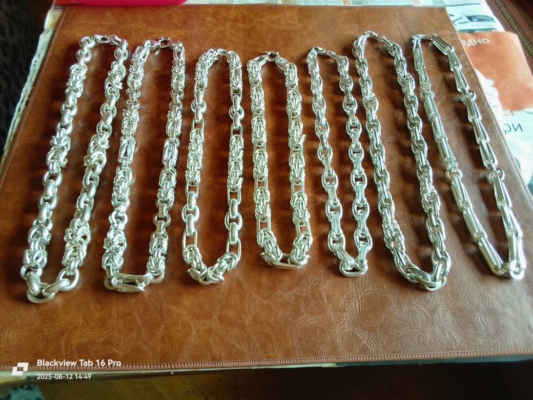 Сребърни Синджири Мешени плетки