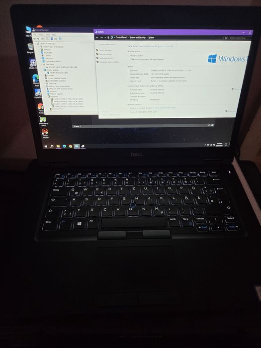 Mini Laptop 14" Dell 5490 i5 quadcore 16gb ram ssd 250 uhd 620 bat 5h