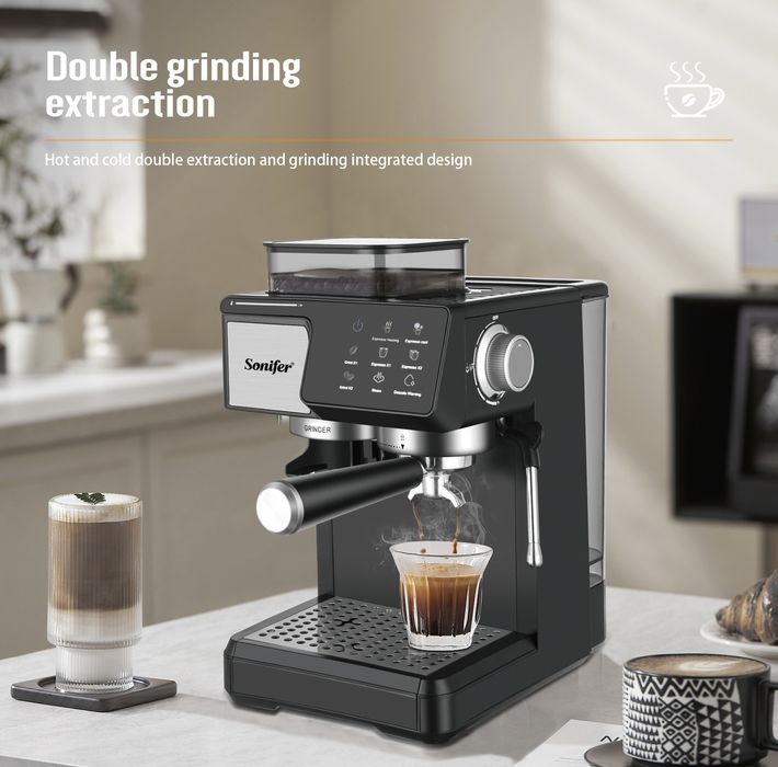 Полностью автоматическая кофеварка с кофемолкой Sonifer SF-3589
