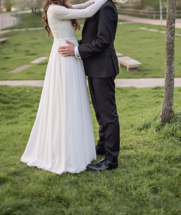 Rochie de mireasă realizată la atelierul Ligia Mocan, mărime S/XS