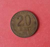 Monede de 20 de lei din anii 1991, 1992, 1993
