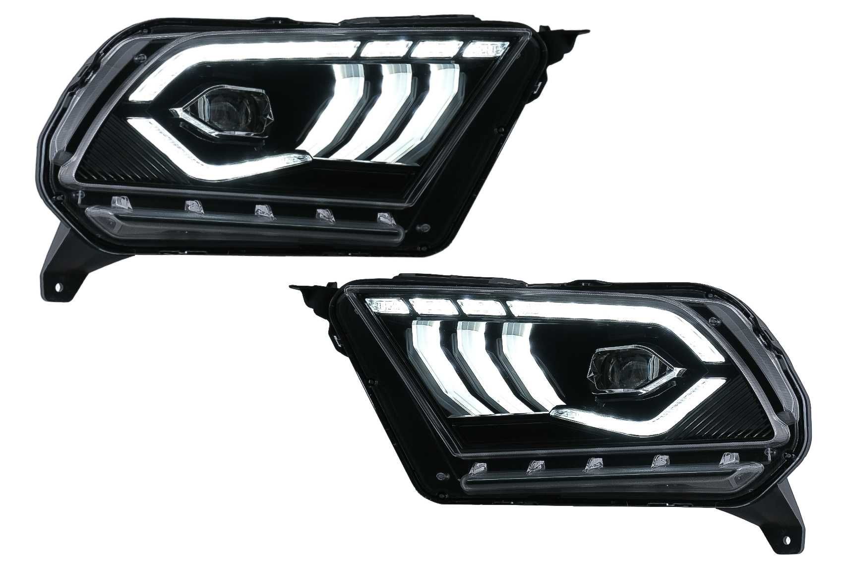 Faruri Full LED Ford Mustang V (2010-2014) cu Semnal Dinamic