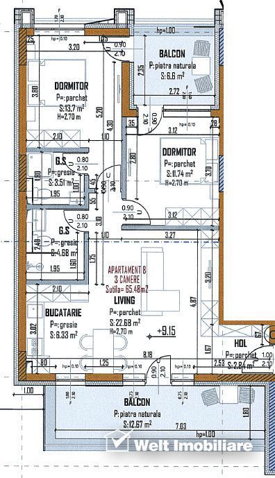 Apartamente cu 3 camere de vanzare in Marasti, proiect nou, pret promo