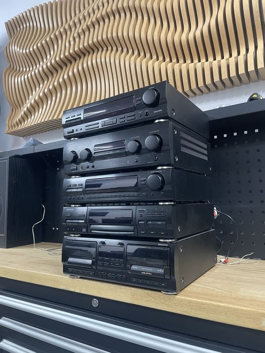 Linie kenwood amplificator a-77 egalizator ge-760 cd dp-m87 deck x 87