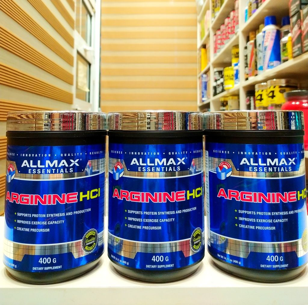 L arginine от Allmax 400 грамм аргинина гидрохлорида.