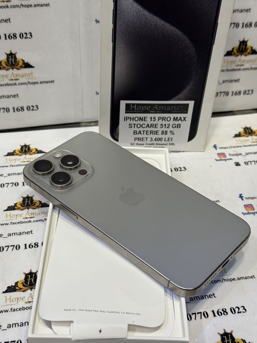 Hope Amanet P7 Iphone 15 Pro Max 512 Gb