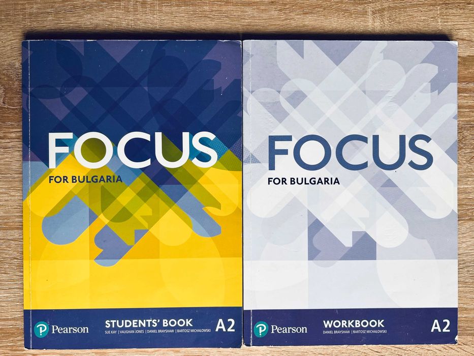 Учебник и Учебна Тетрадка Focus A1, A2, B1.1
