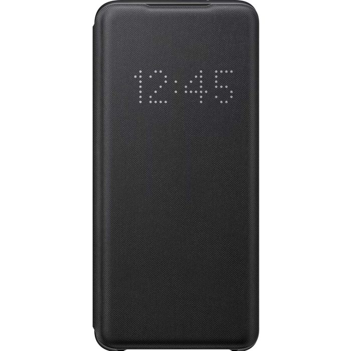 Husa originala Samsung Led View Cover Galaxy S20, negru/alb