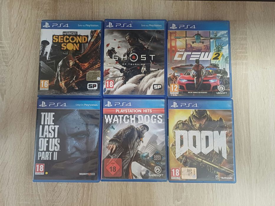 PS 4 slim de vânzare 512 GB și 6 jocuri