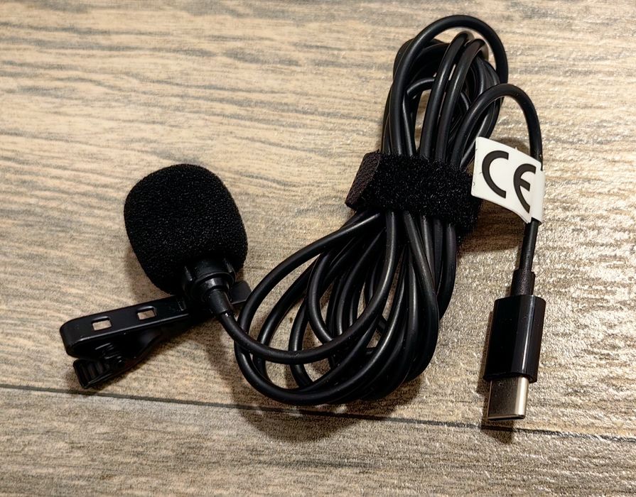 Microfon lavalieră tip C 1,5 m NOU in cutie