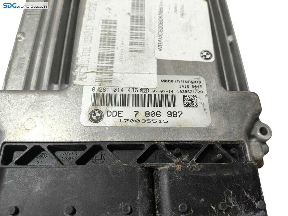 Kit Pornire ECU Calculator Motor Confort Blocator Cititor Chei Cheie CIP Imobilizator BMW Seria 3 2.5 3.0 Diesel 2004 - 2011 Cod 7806987 0281014436 9134479 6954720 [LR1636] [LR1637]