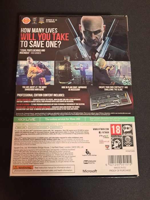 Vand joc hitman absolution (professional edition) pentru xbox 360.
