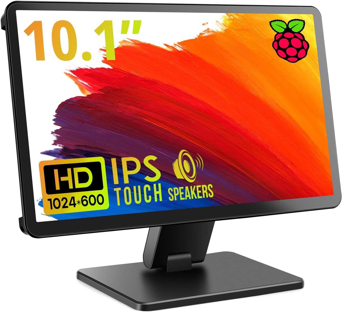 Сензорен монитор с калъф, ROADOM 10.1’’ Raspberry Pi, IPS FHD 1024×600