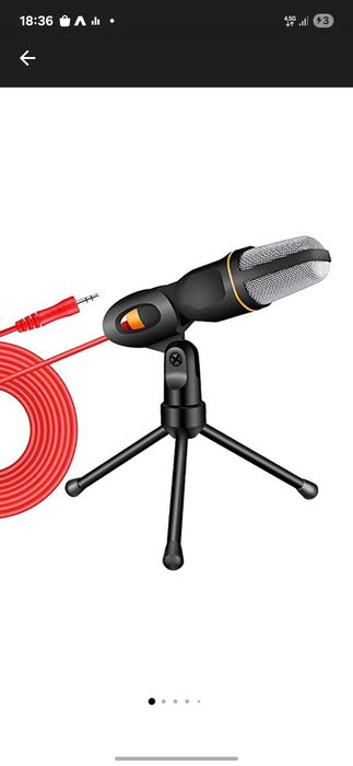 Microfon Trust Mico, Vaxiuja, USB&3.5mm, stand Tripod, Negru