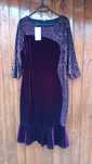 Rochie mov cu paiete + cadou diadema NOU