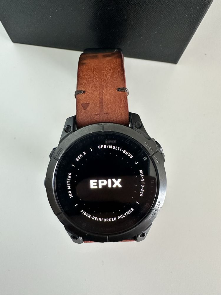 Ceas Garmin Epix (Gen 2) – editia Sapphire | 47 mm, Titan negru