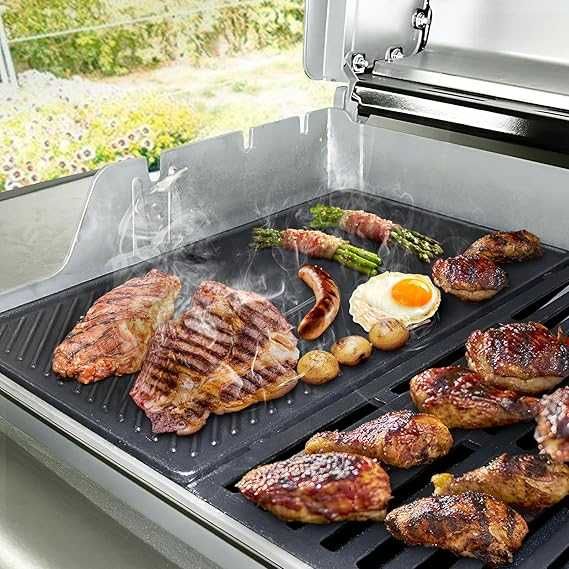 Grătar și plită de gătit din fonta  , 44,5 x 52 cm