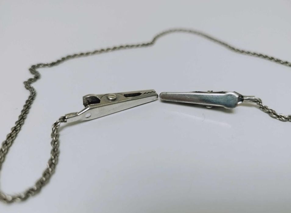 Vechi lant bavete  placat cu argint