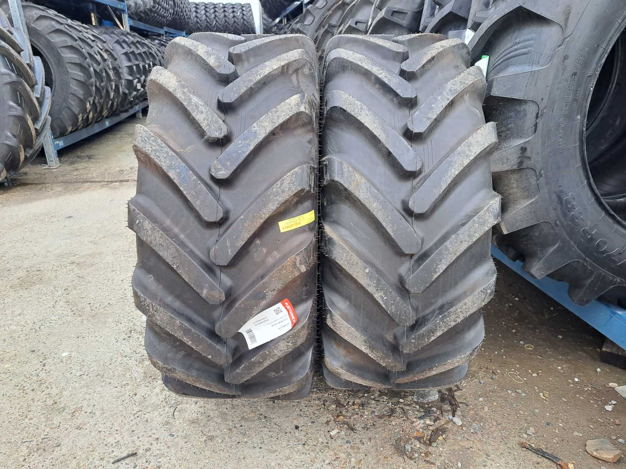 Anvelope noi 17.5L-24 ALLIANCE cu 12 pliuri cauciucuri pentru TRACTOR