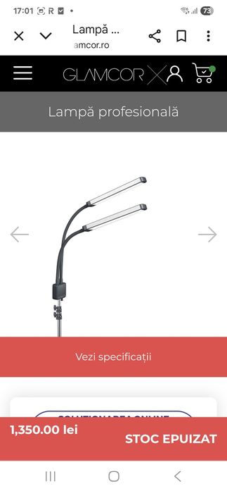 Lampa profesionala make-up, foto -NOU